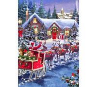 BlueBird - Puzzle Babbo Natale e la slitta - 1000 Pezzi