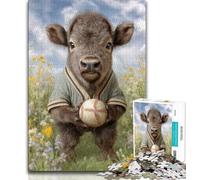 Puzzle Baby Buffalo per adulti e adolescenti, 1000 pezzi, gioco educativo e sfida giocattolo, ideale come regalo per tutta la famiglia (38x26cm)