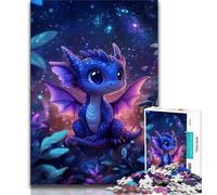 Puzzle Baby Dragon da 1000 pezzi per adolescenti, giocattoli, giochi educativi, antistress, lista dei desideri con Babbo Natale, 38x26cm
