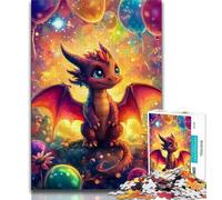 Puzzle Baby Dragon da 1000 pezzi per adulti e ragazzi, giochi divertenti Ogni pezzo è unico Gioco stimolante e divertente per tutta la famiglia, 38x26cm