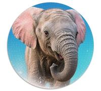 Puzzle Baby Elephant 1000 Pezzi Per Adulti, Puzzle Con Close-up, Sfidante E Stimolante, Regalo Per Bambini E Adulti 1000pcs (67.5x67.5cm)