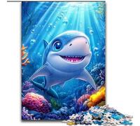 Puzzle Baby Shark da 1000 pezzi per adulti e adolescenti, giocattolo educativo, divertenti giochi per famiglie, arredamento unico per la casa, 26x38cm
