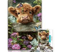 Puzzle Baby Yak per adulti e adolescenti, difficili da completare ma divertenti e spiritosi, regalo di compleanno, regali, decorazioni murali (75x50cm)