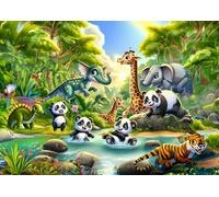 Puzzle Bagno del Panda 50 pezzi