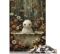 Puzzle "Bagno spettrale nel bosco" da 1000 pezzi per adulti, giocattoli educativi per l'apprendimento, giochi per famiglie, regali di compleanno per festival (38x26 cm)