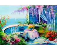 Puzzle Balcone Fiorito 1000 pezzi