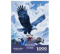 Puzzle Bald Eagle A 1000 Pezzi, Puzzle Snow - Capped Mountain Adulti, Gioco Diabilità Impossibile Gioco Intellettivo Familiare Idea Regalo Uomo E Donna 38x26cm/1000pcs