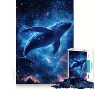 Puzzle Balena nello Spazio,1000 pezzi,divertente,stimola la memoria,di qualità professionale,un regalo pensato per l'attività mentale (38x26cm)