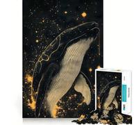 Puzzle "Balena nello spazio" da 1000 pezzi per ragazzi,gioco stimolante per la mente,montaggio sicuro e stabile,divertimento assicurato per tutta la famiglia (38x26cm)