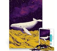 Puzzle "Balena nello spazio" per adulti,1000 pezzi,gioco di memoria,montaggio sicuro e stabile,gioco significativo per costruire connessioni (38x26cm)