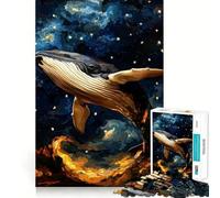 Puzzle "Balena tra le stelle" da 1000 pezzi Divertimento con la memoria,qualità professionale,taglio accurato,regalo pensato per stimolare la mente (50x75cm)