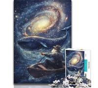 Puzzle Balene nello Spazio per Adolescenti 1000 Pezzi, Giocattoli Educativi per l'Apprendimento, Giochi per Famiglie, Regalo di Compleanno, Regali (38x26cm)