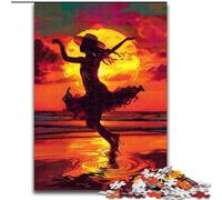 Puzzle "Ballerina al tramonto" per adolescenti, 1000 pezzi, per gioco educativo, giocattolo, regalo di compleanno, regali, arte murale (26x38cm)