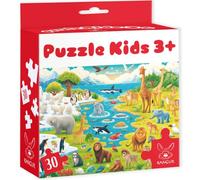 Puzzle Bambini Animali Selvaggi 30 Pezzi dai 3 Anni Gioco Educativo Giungla Safari