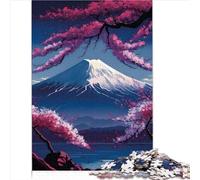 Puzzle bambini Giappone Monte Fuji Natura Puzzle da 1000 pezzi Premium in cartone riciclato al 100% adulti e bambini dai 12 anni in su Ottimo regalo adulti (26x38 cm)