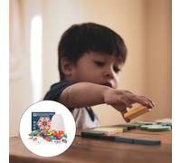 Puzzle Bambino Che Fa Primi Passi Di Geometria Legno Giocattolo Creativo