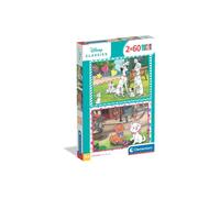 Puzzle bambino CLEMENTONI Disney Classic 2x60 pezzi 27x18 cm Multicolore - Nouvo