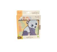 Puzzle Bambino, il mio primo puzzle, Miglior Regalo Logica Bambino - Mamme - Gioco di Società Educativa - Gioco di Logica e Riflessione Puzzle 4 Pezzi in Bel Legno - 12M+ 4 Modelli (Orso)
