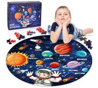 Puzzle Bambino Sistema Solare da Pavimento 71 Pezzi per 5 6 7 8 Anni, Gioco Regalo per Ragazzi
