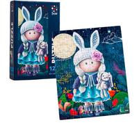 PUZZLE BAMBOLA CON CONIGLIETTO SET PUZZLE PUZZLE MAGICO PER BAMBINI