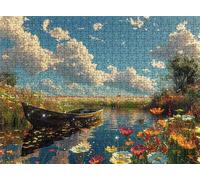 Puzzle Barca loto - Puzzle 5000 Pezzi per Adulti - Puzzles Giochi Rilassamento e Intelligence - Bene Confezionamento in Scatola - Stampa ad Alta Definizione - Puzzles Legno Impegnativi s7h-793