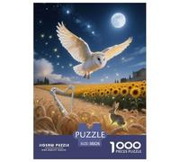 Puzzle Barn Owl 1000 Pezzi Per Adulti, Puzzle Con Wheat Field, Sfida Mentale E Gioco Complesso, Regalo Originale 38x26cm/1000pcs