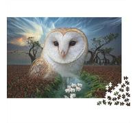 Puzzle Barn Owl 1000 Pezzi Per Bambini E Adulti, Gioco Educativo, Impegnativo Rompicapo Con Water Plants, Regalo Per Bambini E Adulti 52x38cm/1000pcs