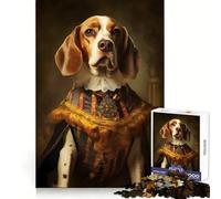 Puzzle barocco Beagle da 1000 pezzi per adulti, stimola la memoria, rilassa e favorisce il relax Incastro perfetto (38x26cm)