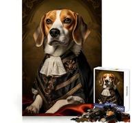 Puzzle barocco Beagle da 1000 pezzi per ragazzi, stimola la creatività, divertimento facile, bordi precisi, regalo di Natale (38x26cm)