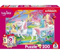 Puzzle bayala: elfi magici 200 pezzi con figurina Schleich