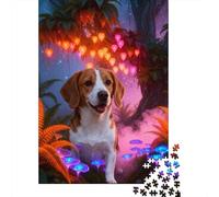Puzzle Beagle 1000 Pezzi Per Bambini E Adulti, Gioco Per Tutta La Famiglia, Gioco Educativo Puzzle Con Plants, Regalo Per Bambini E Adulti 38x26cm/1000pcs