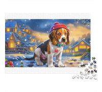Puzzle Beagle in cartone riciclato al 100%, Beagle tra le colline, 1000 pezzi, per adulti e bambini, regalo divertente, 70x50 cm/1000 pezzi