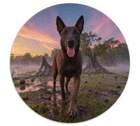 Puzzle Belgian Malinois 1000 Pezzi Per Bambini E Adulti, Allenamento Cerebrale Accessibile E Divertente Puzzles Con Mangrove Forest, Regalo Compleanno 1000pcs (67.5x67.5cm)