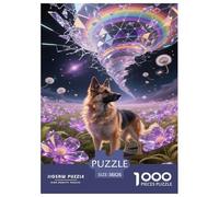 Puzzle Belgian Malinois Dog Con 1000 Pezzi, Puzzle Fantasy Flower Field Adulti, Gioco Diabilità Impossibile Puzzle Arte Gioco Intellettivo Familiare Regali Di Festa 38x26cm/1000pcs