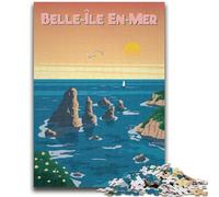 Puzzle Belle-Ile-en-Mer da 1000 pezzi per adolescenti, regalo, gioco per famiglie, antistress, sfida difficile, fantastici regali e giocattoli, 1000 pezzi (50x75cm)