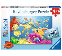 Puzzle bellezza sottomarina 2x24 pezzi