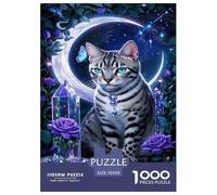 Puzzle Bengal Cat Composto Da 1000 Pezzi, Puzzle Star - Sky Elements Adulti, Gioco Diabilità Impossibile Puzzle Arte Gioco Intellettivo Familiare Regali Di Festa 70x50cm/1000pcs