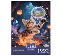 Puzzle Bengal Cat Da 1000 Pezzi Per Adulti,Fantasy Cave Gioco Diabilità Impossibile Puzzle Pittura Giochi Rilassamento E Intelligenza Regalo Per Amore E Amico 70x50cm/1000pcs