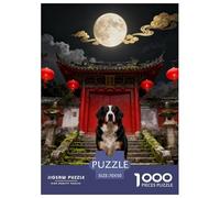 Puzzle Bernese Mountain Dog 1000 Pezzi Per Adulti E Ragazzi, Puzzle Con Ancient Temple, Sfida Mentale E Gioco Complesso, Regalo Per Adulti E Ragazzi 70x50cm/1000pcs