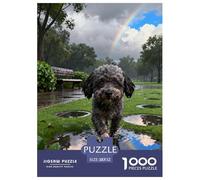 Puzzle Bichon Frise 1000 Pezzi Per Adulti E Ragazzi, Puzzle Con After Rain Park, Gioco Divertente E Istruttivo, Regalo Compleanno 52x38cm/1000pcs
