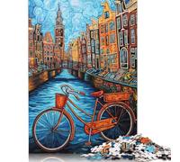 Puzzle Bicicletta sul Ponte 1000 Pezzi per Adulti Giochi Creativi Giochi di Puzzle per Adulti per Bambini Regalo di Natale 1000 pezzi (75x50cm)