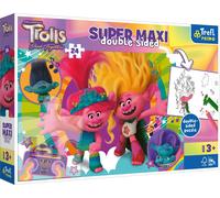 Puzzle bifacciale TREFL Trolls 3 Giorno del troll felice SUPER MAXI 24 pezzi
