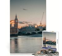 Puzzle Big Ben difficile per adulti, 1000 pezzi, sfida intelligente, svago, evasione, lucchetto fine, regalo premuroso (50x75cm)