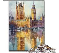Puzzle Big Ben, Londra, 1000 pezzi per adulti e ragazzi, attività divertenti per la famiglia, attività da fare a casa, regalo di compleanno, regali da viaggio (50x75cm)