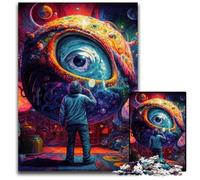 Puzzle Big Eyes da 1000 pezzi per adulti, puzzle in legno ideali per adolescenti e collezionisti, regalo da viaggio, attività per famiglie, 50x75CM/19,68x29,52 pollici