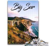 Puzzle Big Sur da 1000 pezzi per adulti, regalo per gioco educativo, giocattolo, regalo di compleanno, regali, arte murale 1000 pezzi (26x38cm)
