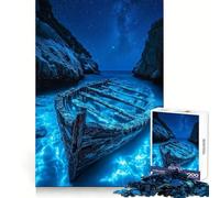 Puzzle bioluminescente "Relitto Fantasma" da 1000 pezzi per ragazzi, gioco di puzzle per allenare la mente, divertimento facile, taglio laser, regalo adorabile (50x75cm)
