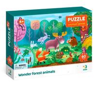 Puzzle Biomi animali del bosco 60 pezzi