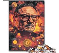 Puzzle Bitcoin per adulti e adolescenti, 1000 pezzi, gioco stimolante e interazione tra genitori e figli in famiglia (26x38cm)