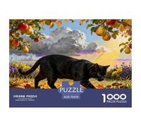 Puzzle Black Cat 1000 Pezzi Per Adulti, Allena La Concentrazione E La Pazienza Puzzles Con Fruit Trees, Regalo Per Adulti E Ragazzi 70x50cm/1000pcs